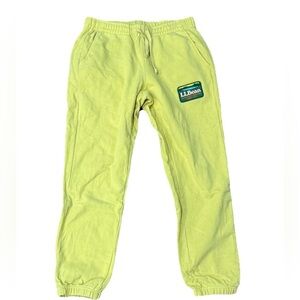 Todd Snyder x LL Bean Organic French Terry Jogger Yellow Sweatpants Mens Medium